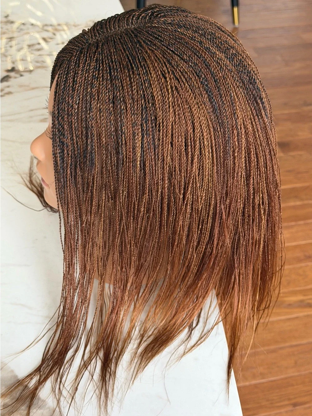 Braided Twist Wig - Brown Ombre Women Hair